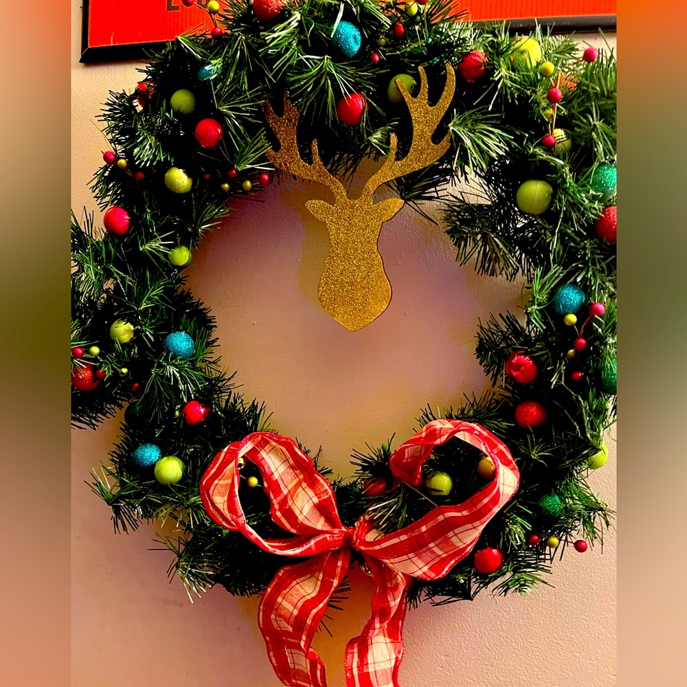 Large 24 inch Handmade Holiday Wreath